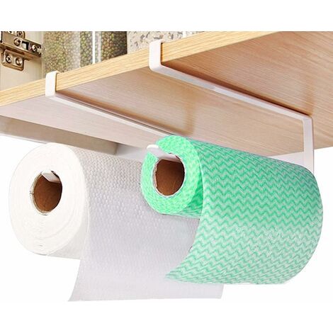Green Mobility-2 Pièces Support Essuie Tout, Porte Rouleau De Cuisine, Porte Essuie Tout Cuisine, Support Pour Rouleau De Papier Sans Perçage, Sans Poinçon Porte Sopalin Mural Postuler À Cuisine Salle (1/5)