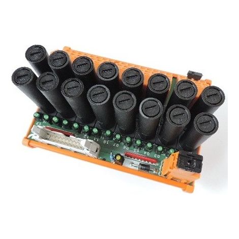 Module d'interface débrochable avec relais 20P mâle 2 fils fusible + LED verte raccord ressort RS 16IO 2W F-L H Z WEIDMULLER