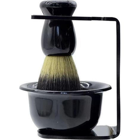 Razor Stand, Convenient Portable Acrylic Shaving Brush Holder, Fashionable Men's Shaving Brush Holder, Beard Trimmer Bowl Set (1/5)