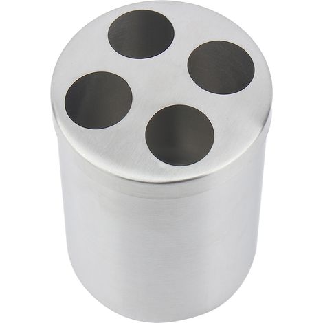 Porte-brosse à dents/dentifrice/porte-stylo multifonction en acier inoxydable pour salle de bain (1/5)