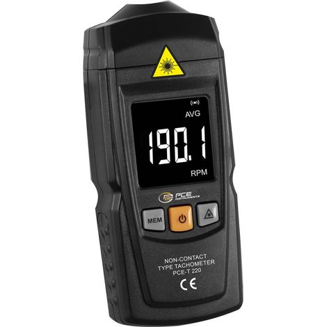 PCE Instruments PCE-T 220 Contagiri manuale Ottico 99999 giri/min (max) (1/4)