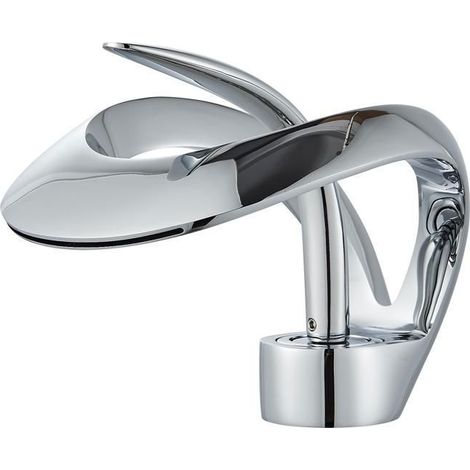 Robinet Salle De Bain Cascade,Mitigeur Lavabo Cascade,Mitigeur Salle Bain Avec Valve En Céramique Monocommande