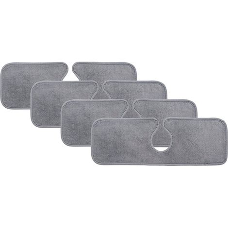 Juego de 4 protectores de fregadero de microfibra, 15 x 5,5 pulgadas, superabsorbentes, color gris (1/5)