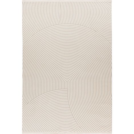Tapis intérieur ivoire moderne à poils courts - 150 x 80 cm (1/5)