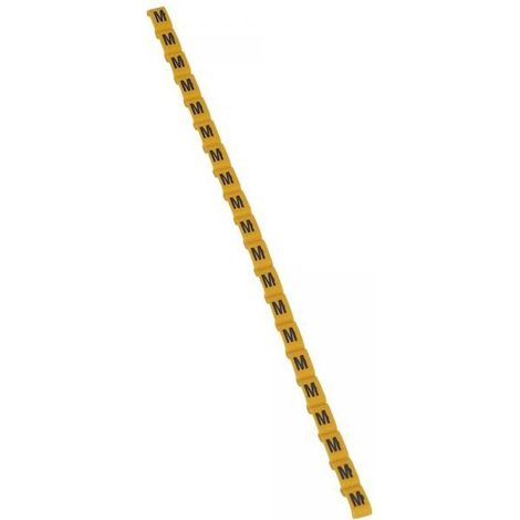 Legrand 038422 Duplix marker letter "M" yellow (600pcs) - international color code