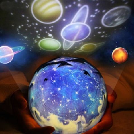 Non Rotation - Projecteur LED coloré et rotatif, produit l'image d'un ciel étoilé, de la terre et de l'univer (1/4)
