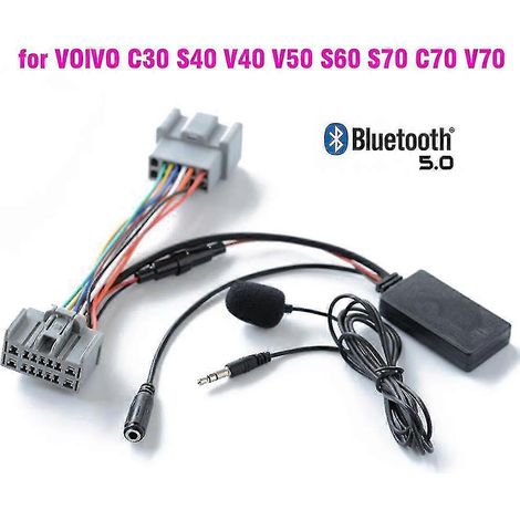 Bluetooth 5.0 Freisprecheinrichtung mit AUX-Eingang für Volvo C30, S40, V40, V50, S60, S70, C70, V70, XC70, S80, XC90 mit Mikrofon (1/5)