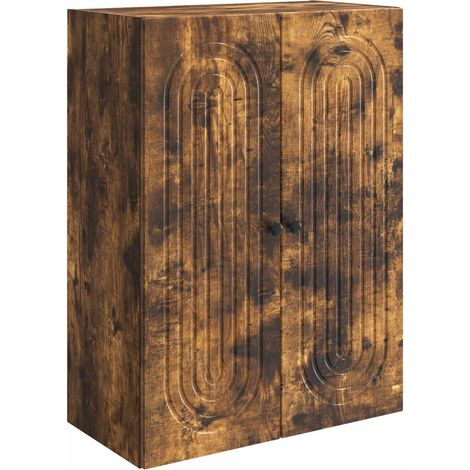 Maison Exclusive - Mobiletto a muro Rovere Fumo 66 x 34,5 x 90 cm (1/5)