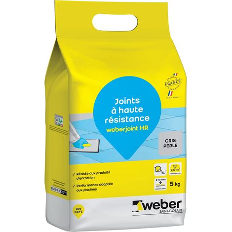 Joint de carrelage adapté piscine, Haute Résistance, Gris Perle, HR 5KG (1/5)