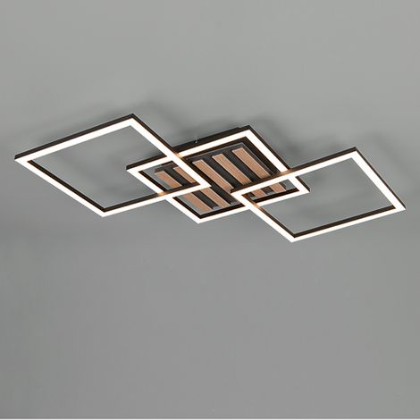 Lampe de plafond moderne Zaro Noir 74,5cm - R63403132 (1/3)