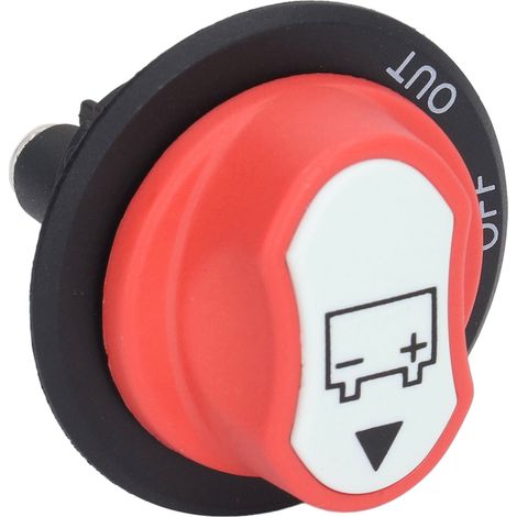 Interrupteur à bouton de batterie, coupe-circuit, sectionneur électrique, réglage MARCHE/ARRÊT/SORTIE, 50 V CC, 50 A (1/5)