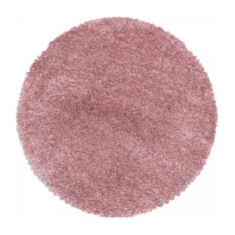 Ayyildiz Tapis à poils longs Shaggy - Ultra doux et moelleux - Chambre à coucher - rose - 200x200 cm (1/5)