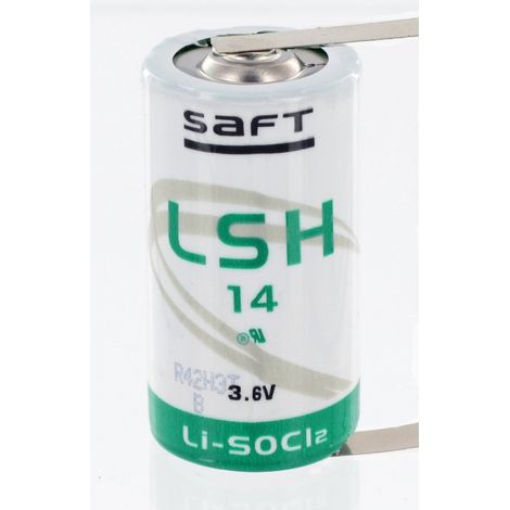 Pile Lithium 3.6V 5.8Ah LSH14 format C + cosses à souder
