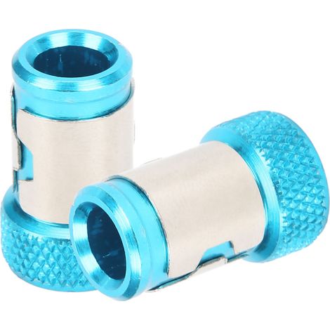 Lot de 2 anneaux magnétiques universels métriques 1/4 pouce pour embouts de tournevis magnétiques en acier, accessoires bleu lac (1/5)