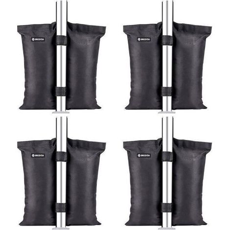 Sac de Lestage Tente 600D – Lot de 4 Sacs de Sable pour Tonnelle, Poids de Stabilisation avec Sangles Réglables (1/5)