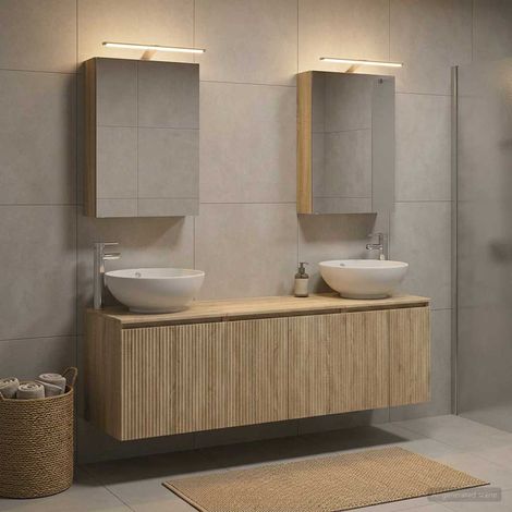 vidaXL Bathroom Cabinet Set 5 pcs Sonoma Oak Engineered Wood (1/5)