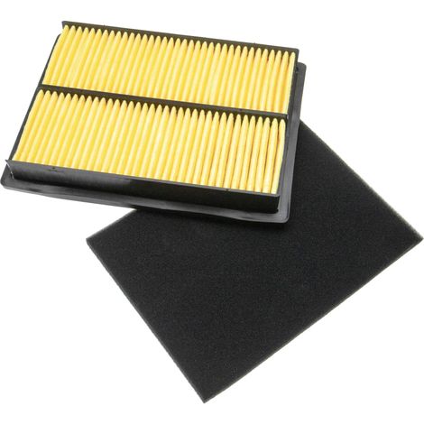 vhbw 1x Vorfilter, 1x Luftfilter kompatibel mit Honda GX310K1, GX610K1, GX610KS, GX610R1, GX610U1, GX620K1 Rasentraktor - 2-tlg. Filter-Set