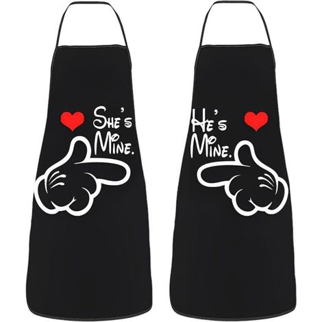 2 Pcs Tablier De Cuisine, Tablier cuisine humour Fantaisie Sexy et Drôle Tablier Humoristique Réglable Tablier Barbecue Humour Cadeau Rigolo pour Hommes et femmes (1/5)
