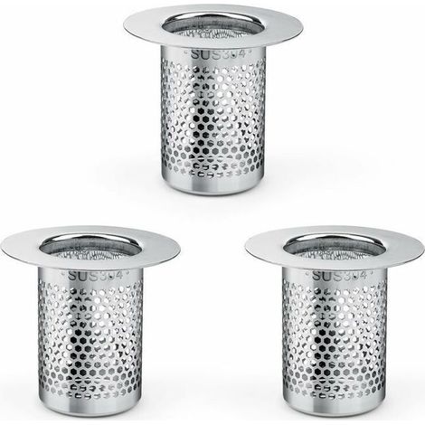 Filtre cheveux pour douche - PZCC - PZCC - Inox 304 - Diamètre 5,5 cm - Anti-corrosion (1/4)