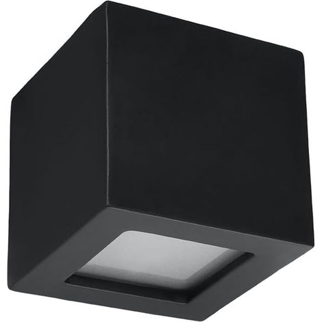 Lámpara de pared de cerámica LEO negra (1/5)