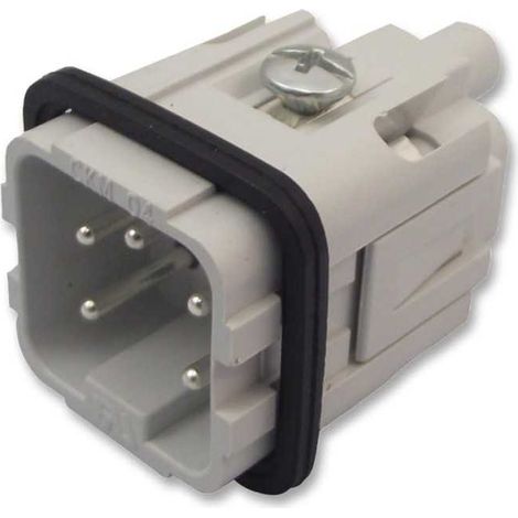 Connecteur Rectangulaire Male Insérer 4 Voies + Mise à Terre 10A