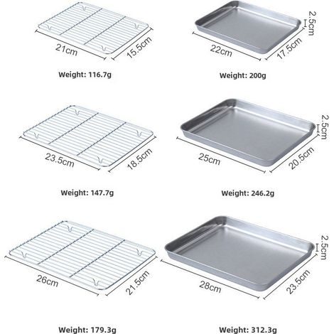 Bandeja cuadrada de estilo japonés con fondo plano, fabricada en acero inoxidable 430 con bandeja recogegrasa (bandeja cuadrada 430 + rejilla 304, versión grande). (1/5)
