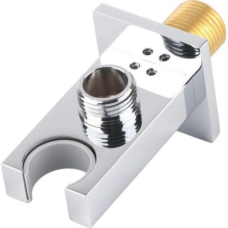 F-Y290 Sortie De Douche Support Coudé Tuyau Carré Support De Bras De Douche Connecteur Mural Facile à Installer Support pour flexible de douche Pour Accessoires De Salle De Bain (1/5)