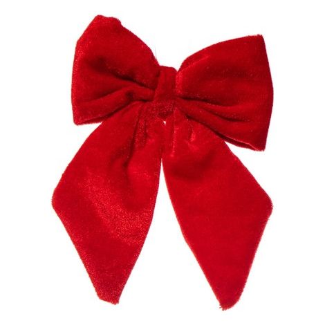 ARPIMEX Fiocco Natale Velluto 13 x 15 Cm Rosso