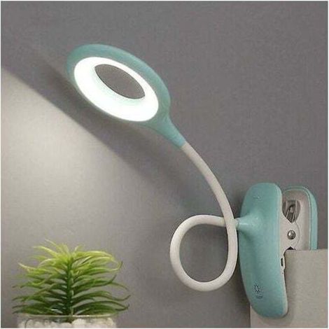 Lampe de lecture à clip Led Lampe de table de protection des yeux à intensité variable (1/4)