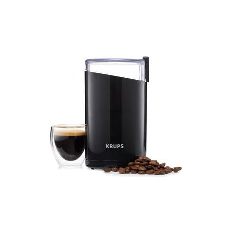 Krups F20342 Macinacaffe' a Lame 75 g 160 W Regolazione Finezza Lame in Acciaio Inox colore Nero (1/2)