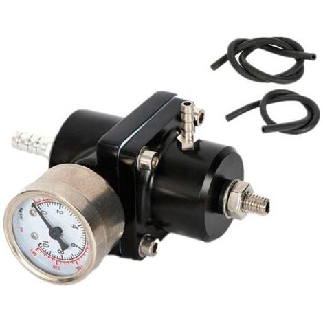 Régulateur de pression de carburant réglable avec manomètre, régulateur de pression de carburant universel 0-140 PSI (1/5)