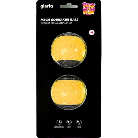 Palla per Animali Domestici Gloria PLAY AND RUN Giallo TPR M 6,35 cm 2 Unità (1/5)
