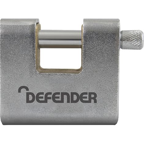DEFENDER Armoured Warehouse Block Padlock 80mm Keyed Alike