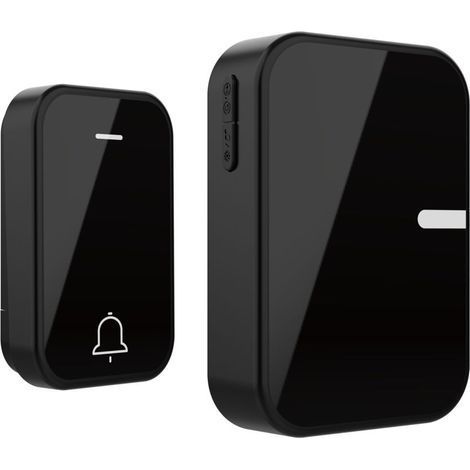 Long Distance Self-Extended Generation Dingdong Volume Waterproof Home Wireless Wireless Door Color 150m Popular Home Door (Black) (1/4)