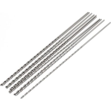 95mm Flöte Länge 1mm Spitze HSS Schnellarbeitsstahl Zylinderschaft Bohren Twist Bit 10 pièces (1/2)