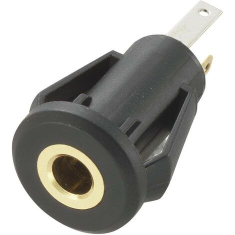 Jack 3.5 mm embase femelle, verticale TRU COMPONENTS 718587 Nombre de pôles: 3 stéréo noir 1 pc(s) S475171 (1/3)