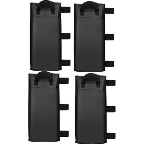Set mit 4 Wasserballastsäcken für Pavillons und Zelte, schwarz (1/5)