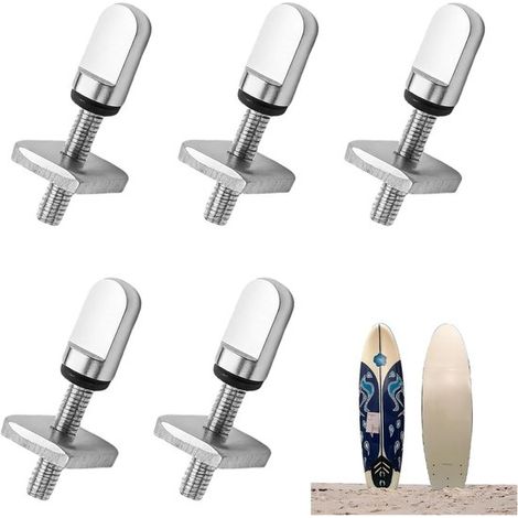 5 tornillos para tablas de surf,tornillos de acero inoxidable M4 para tablas de surf,accesorios de acero inoxidable para tablas de surf (1/5)