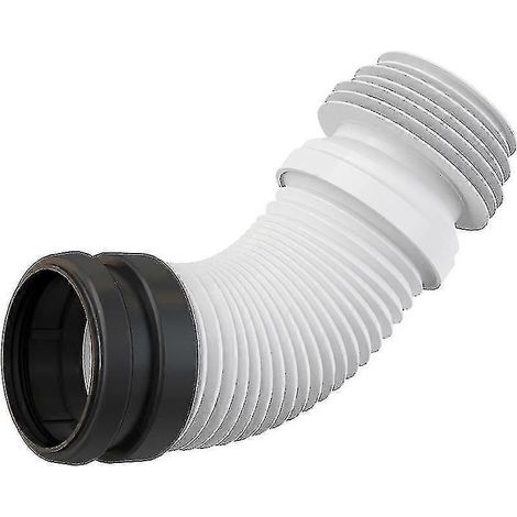 Raccord coudé flexible en plastique universel pour WC, 90/110 mm (1/3)