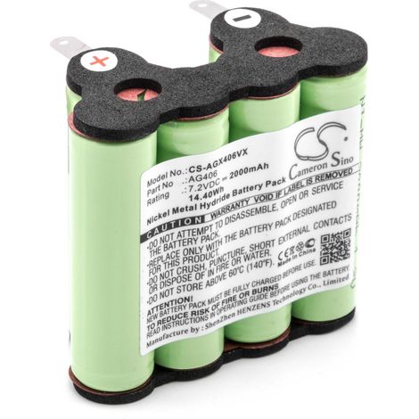 vhbw Akku kompatibel mit AEG/Electrolux Rapido ZB4106, FM72, AG406, ZB4106WD Staubsauger (2000 mAh, 7,2 V, NiMH) (1/2)