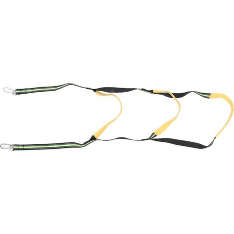 Échelle de bain pliable à 3 marches pour bateau pneumatique, kayak ou canoë, vert fluorescent (1/5)