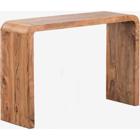 Sklum – Console d'entrée en bois d'acacia – Dimensions 78x119x35 cm – Finition laque naturelle – Design épuré et accueillant (1/5)