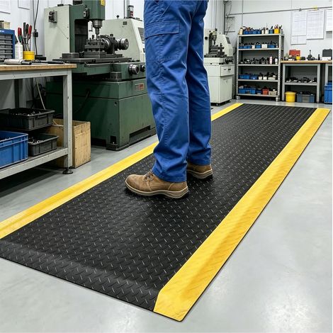 Tapis Anti Fatigue Industriel 90x150 cm, Tapis Ergonomique 24 mm Épais (1/5)