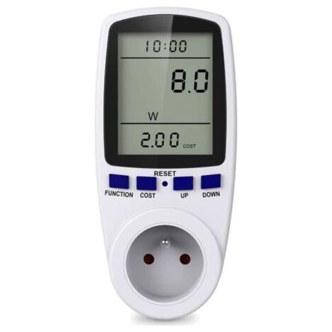 Prise de compteur d'énergie numérique, prise de consommation d'énergie, surveillance de l'énergie pour les gros appareils (1/4)