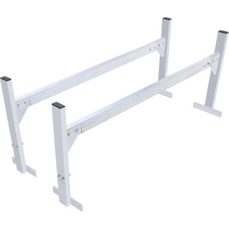 Porte-Échelles de Toit pour Camionnette, Porte-Bagages en Alliage d'Aluminium 2 Barres, Barre de Toit Capacité de Charge 181 kg, Réglables 130-206 cm, Galerie de Toit pour Fourgonnettes, Voyage (1/4)