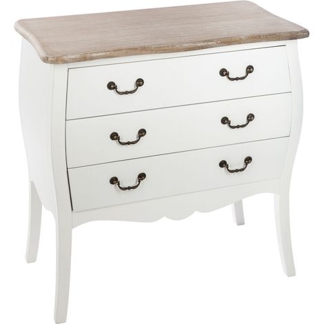Commode 3 tiroirs en bois CHRYSA (1/5)