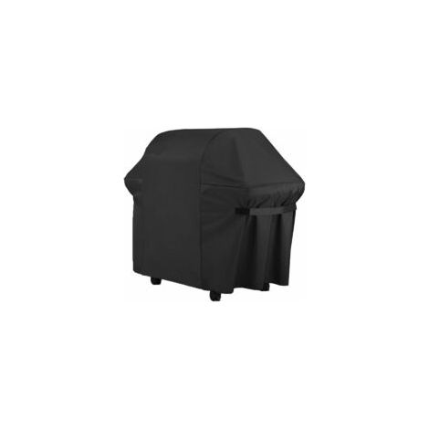 Funda para barbacoa - Lona protectora de tela Oxford 600D para barbacoa, resistente a los rayos UV, al agua y a la humedad, compatible con Weber, Holland, JennAir y Brinkmann Char Broil (132 x 66 x 10