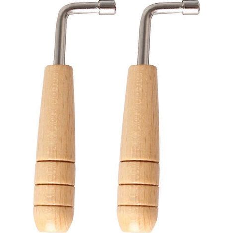 Clé d'accordage pour harpe-lyre (lot de 2) - Clé d'accordage créative pour harpe-lyre-10.5x3cm-Silver (1/4)