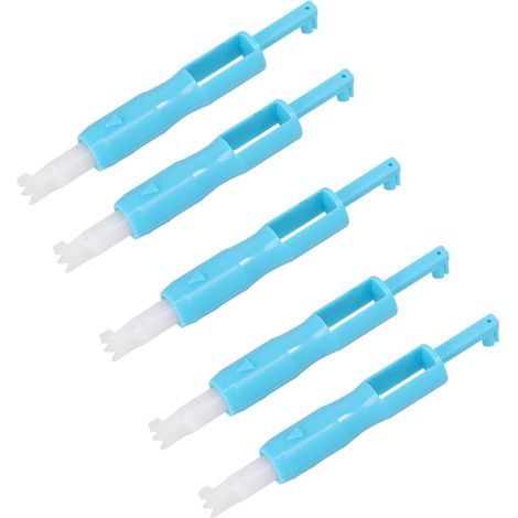 Lot de 5 Enfile-Aiguilles en Plastique pour Machine à Coudre et Couture la Main, Outil Automatique D'enfilage Facile pour Travaux de Couture Domestique (1/5)
