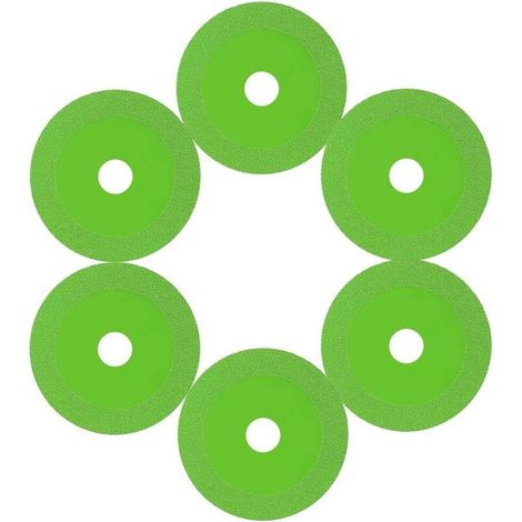 6PCS Disque Coupe Verre Lame de Scie Diamantée pour Meuleuse D'angle Disque à Tronçonner Verre pour Couper le Verre, Jade, Cristal, Bouteilles de Vin, Carrelage (1/5)